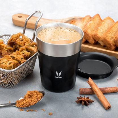 Tumbler Keluli Tahan Karat PopCup dengan Tudung, Mug Perjalanan Bertebat Vakum Dinding Dua Kali, 250ml 