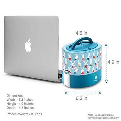 Tyffyn Copper-Finished Stainless Steel Lunch Box, 600 ml, 2 Containers