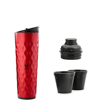 Drynk 3 in 1 Stainless Steel Water Bottle (Tumbler+Sipper+Gulper) with 2 Cups, 600 ml