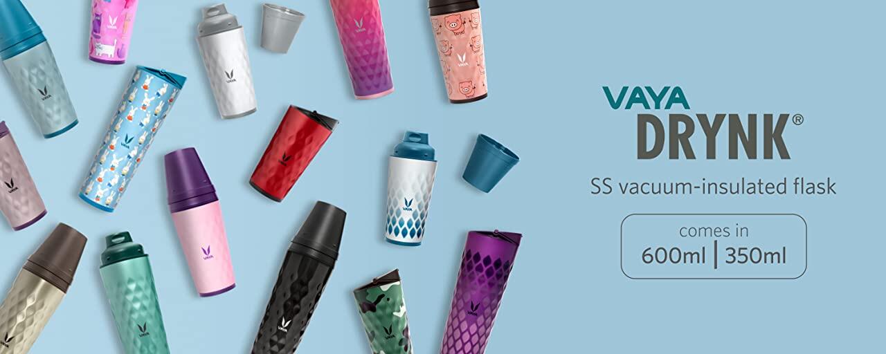 Drynk 350 ml Vacuum Insulated Stainless Steel Flask, Thermos Sipper Water Bottle (Tumbler+Sipper)