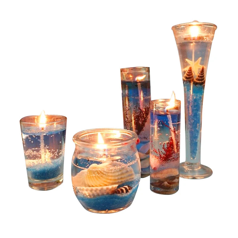 500g/1000g Jelly Wax Diy Candle Making Material Transparent Wax Raw Material Crystal Wax Smokeless