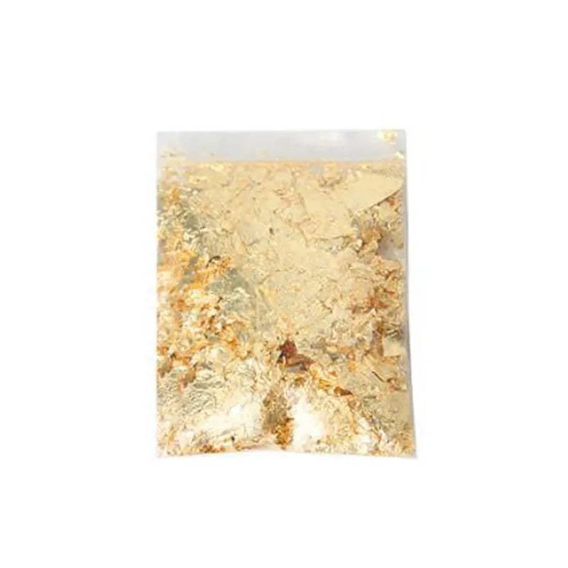 Serpihan Kerajang Emas, Perak &amp; Mawar Emas – 1g-3g Daun Metalik untuk Membuat Lilin, Kraf &amp; Hiasan DIY