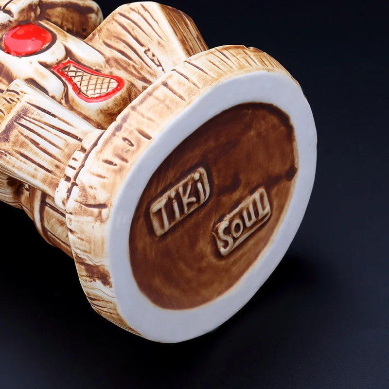 450ml Hawaii Tiki Ceramic Mug – Peralatan Minuman Bertemakan Tropika