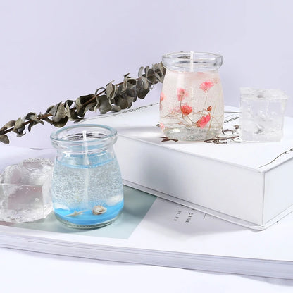 500g/1000g Jelly Wax Diy Candle Making Material Transparent Wax Raw Material Crystal Wax Smokeless