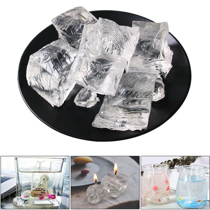 500g/1000g Jelly Wax Diy Candle Making Material Transparent Wax Raw Material Crystal Wax Smokeless
