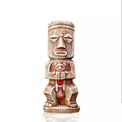 450ml Hawaii Tiki Ceramic Mug – Peralatan Minuman Bertemakan Tropika