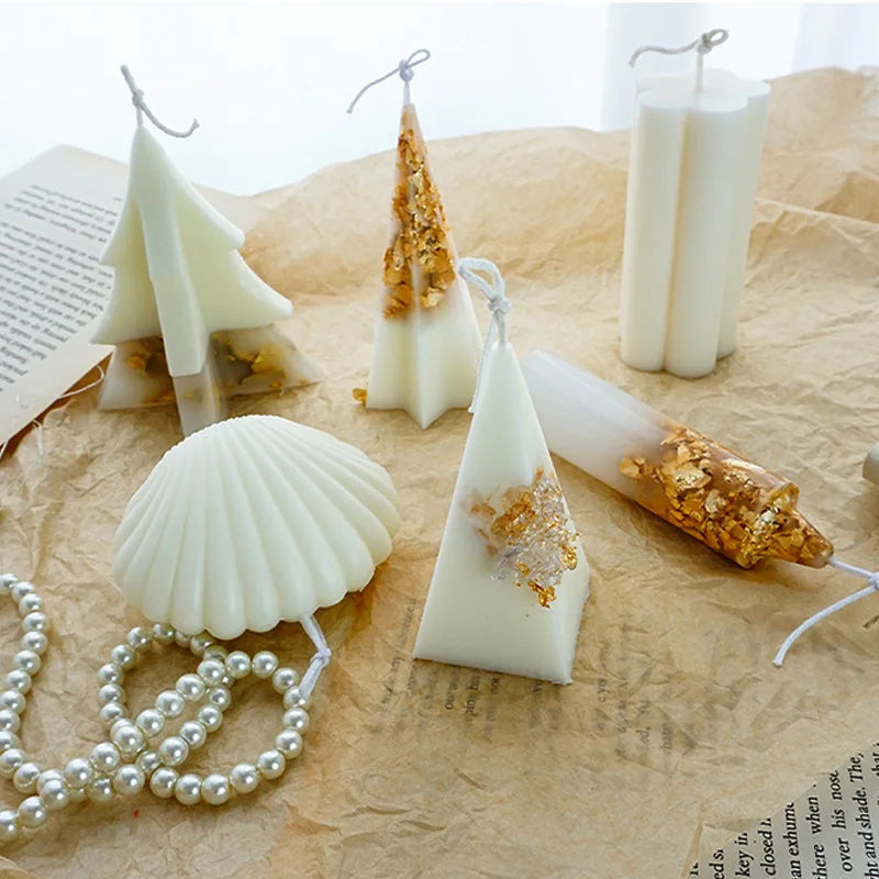 Serpihan Kerajang Emas, Perak &amp; Mawar Emas – 1g-3g Daun Metalik untuk Membuat Lilin, Kraf &amp; Hiasan DIY