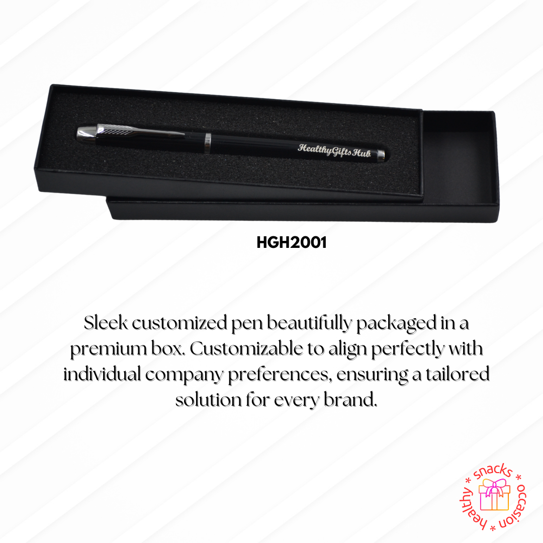 Pen Bola Logam Berukir HGH Dengan Kotak