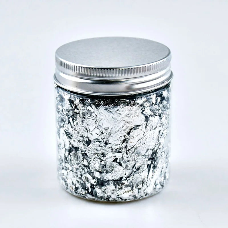 Serpihan Kerajang Emas, Perak &amp; Mawar Emas – 1g-3g Daun Metalik untuk Membuat Lilin, Kraf &amp; Hiasan DIY