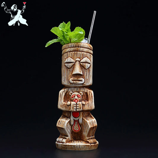 450ml Hawaii Tiki Ceramic Mug – Tropical-Themed Drinkware