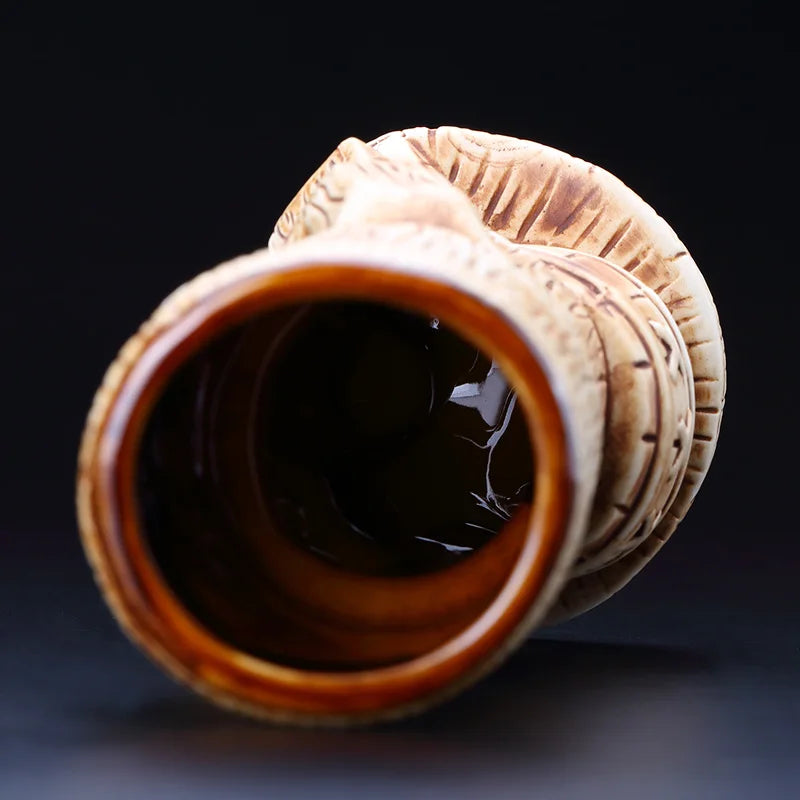 450ml Hawaii Tiki Ceramic Mug – Peralatan Minuman Bertemakan Tropika