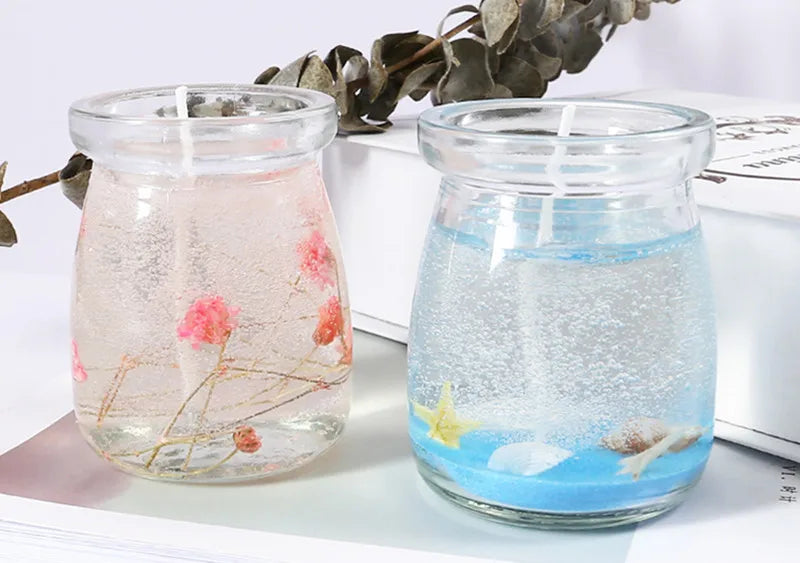 500g/1000g Jelly Wax Diy Candle Making Material Transparent Wax Raw Material Crystal Wax Smokeless