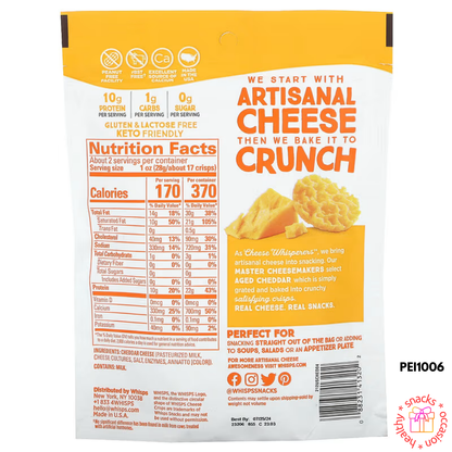 Whisps Cheese Crisps, Cheddar