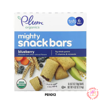 Plum Organics, Snack Size Sandwich Bar, 15 Months & Up, Blueberry & Oatmeal, Set Of 5 Bars