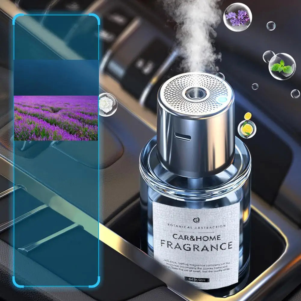 Car Mounted Fragrance Spray Perfume Essential Oil Diffuser Humidifier Intelligent Fragrance Locomotive Large Capacity