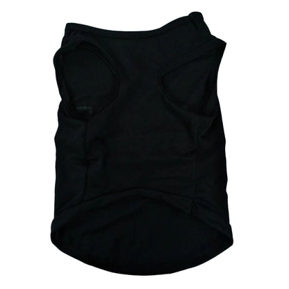 Sut Polis Pakaian Anjing Cosplay Hitam Vest Elastik Puppy T-Shirt Aksesori Kot Pakaian Kostum Pakaian Haiwan Peliharaan untuk Anjing Kucing