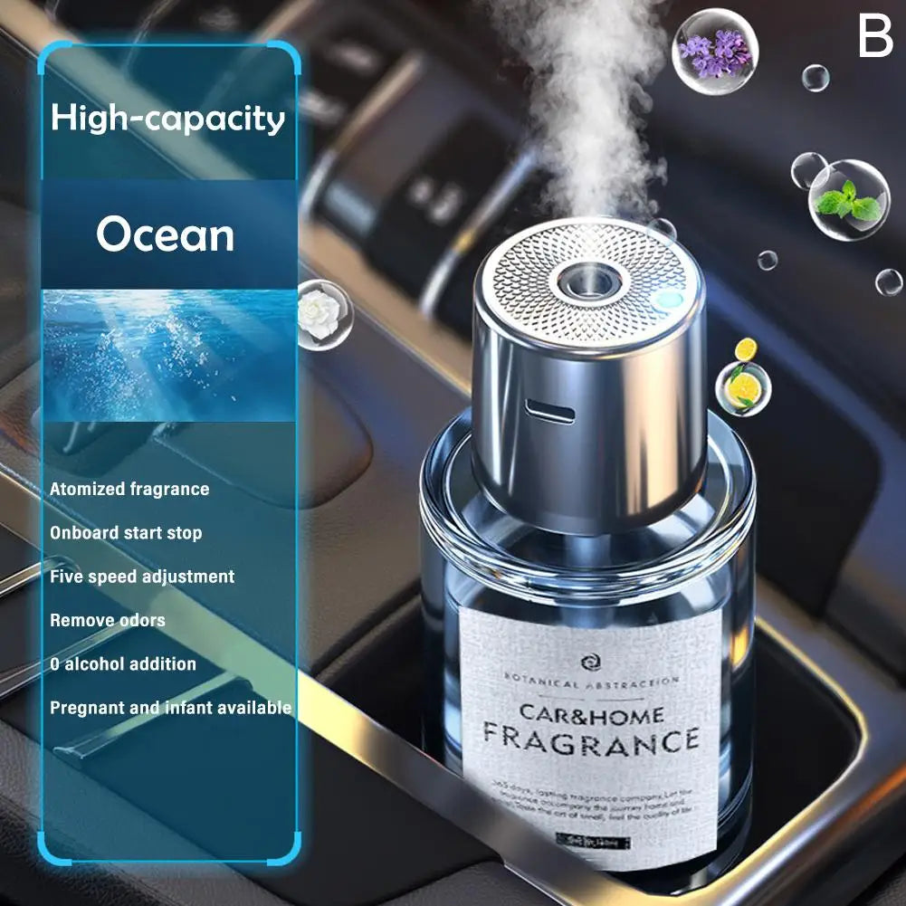 Car Mounted Fragrance Spray Perfume Essential Oil Diffuser Humidifier Intelligent Fragrance Locomotive Large Capacity