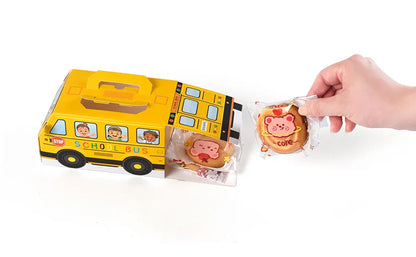 5PCS Gula-gula Bertema Bas Sekolah &amp; Kotak Snek – Pembungkusan Hadiah Seronok untuk Hari Lahir Kanak-kanak &amp; Majlis Kembali ke Sekolah!