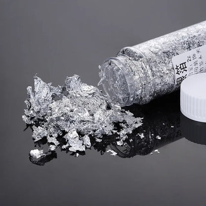 Serpihan Kerajang Emas, Perak &amp; Mawar Emas – 1g-3g Daun Metalik untuk Membuat Lilin, Kraf &amp; Hiasan DIY