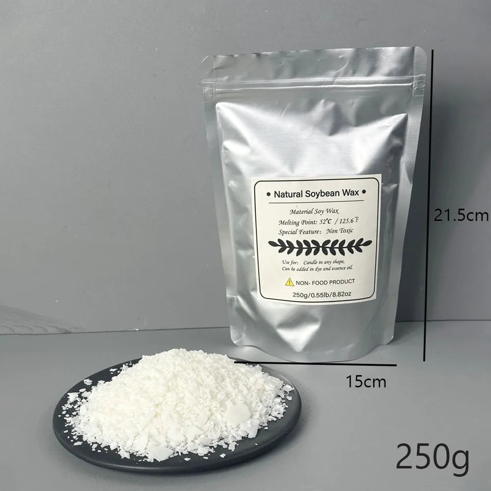 100% Natural Soy Wax Granules – Additive-Free, Smokeless Candle Making Wax (100g - 1KG)