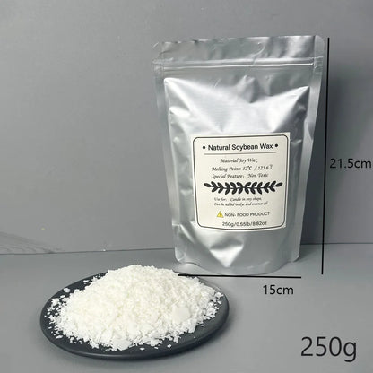 100% Natural Soy Wax Granules – Additive-Free, Smokeless Candle Making Wax (100g - 1KG)