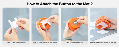 MEWOOFUN Butang Anjing Rekod Bercakap Komunikasi Haiwan Peliharaan Latihan Vokal Mainan Interaktif Dering Loceng Dengan Pad dan Pelekat Mudah Digunakan