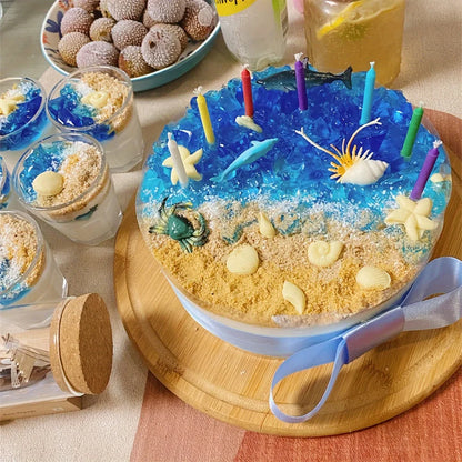 3PCS Ocean-Themed Silicone Molds – Conch, Starfish & Coral for Baking & Crafts