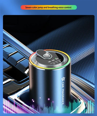 Car Air Freshener Smart Fragrance Diffuser 1000mAh Aroma Humidifier Starry Light Smell Distributor Interior Car Accessories