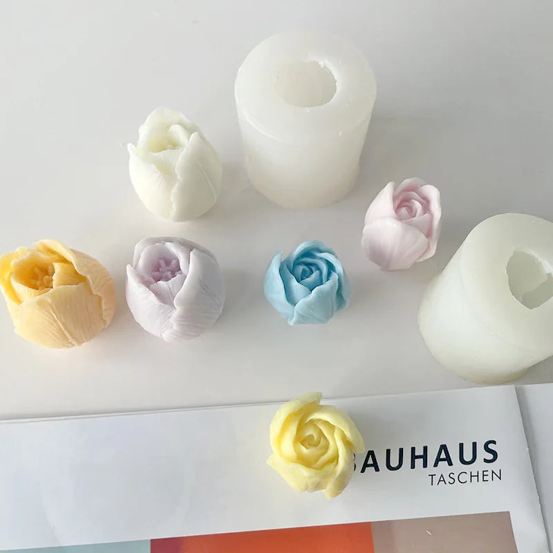 3D Tulip Silicone Mold – DIY Candle, Soap, and Craft Making Supplies