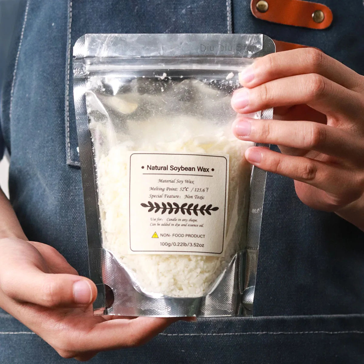 100% Natural Soy Wax Granules – Additive-Free, Smokeless Candle Making Wax (100g - 1KG)