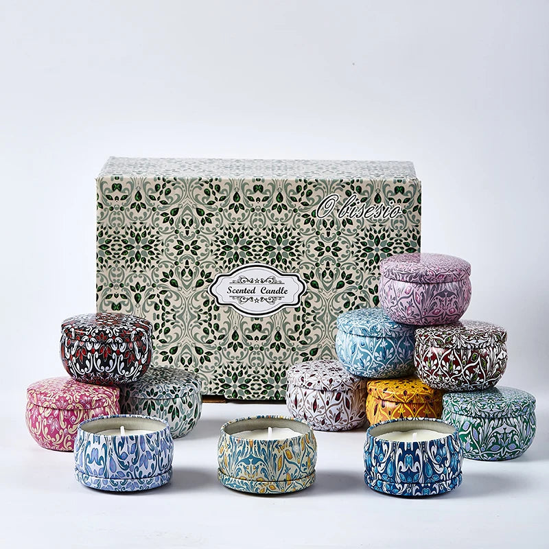 Set Lilin Bau Obisesio 12 Keping – Lilin Aromaterapi Lilin Soya Semulajadi untuk Rumah &amp; Relaksasi 