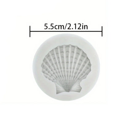 3PCS Ocean-Themed Silicone Molds – Conch, Starfish & Coral for Baking & Crafts