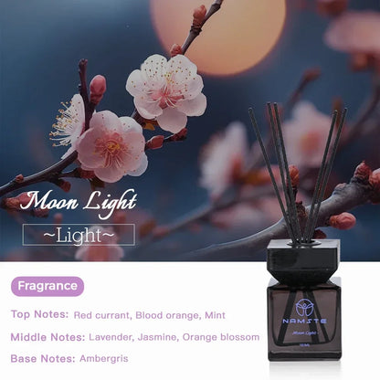 NAMSTE 100ML Reed Diffuser Set Siri Wangian Hotel Aromaterapi Tanpa Api Dalaman Wangian Tahan Lama Deodoran Bilik Mandi