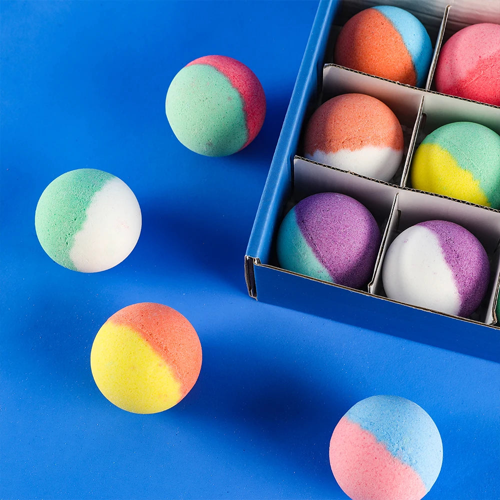 Bom Mandian Kanak-kanak 15 Pek dengan Mainan Kejutan Di Dalam – Set Hadiah Mandian Buih Semulajadi &amp; Organik