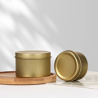 Scent Candle Jar Making Kit Metal Container for Candles Jewelry Storage Box Soy Wax Tins Home Fragrance Accessories Party Decor