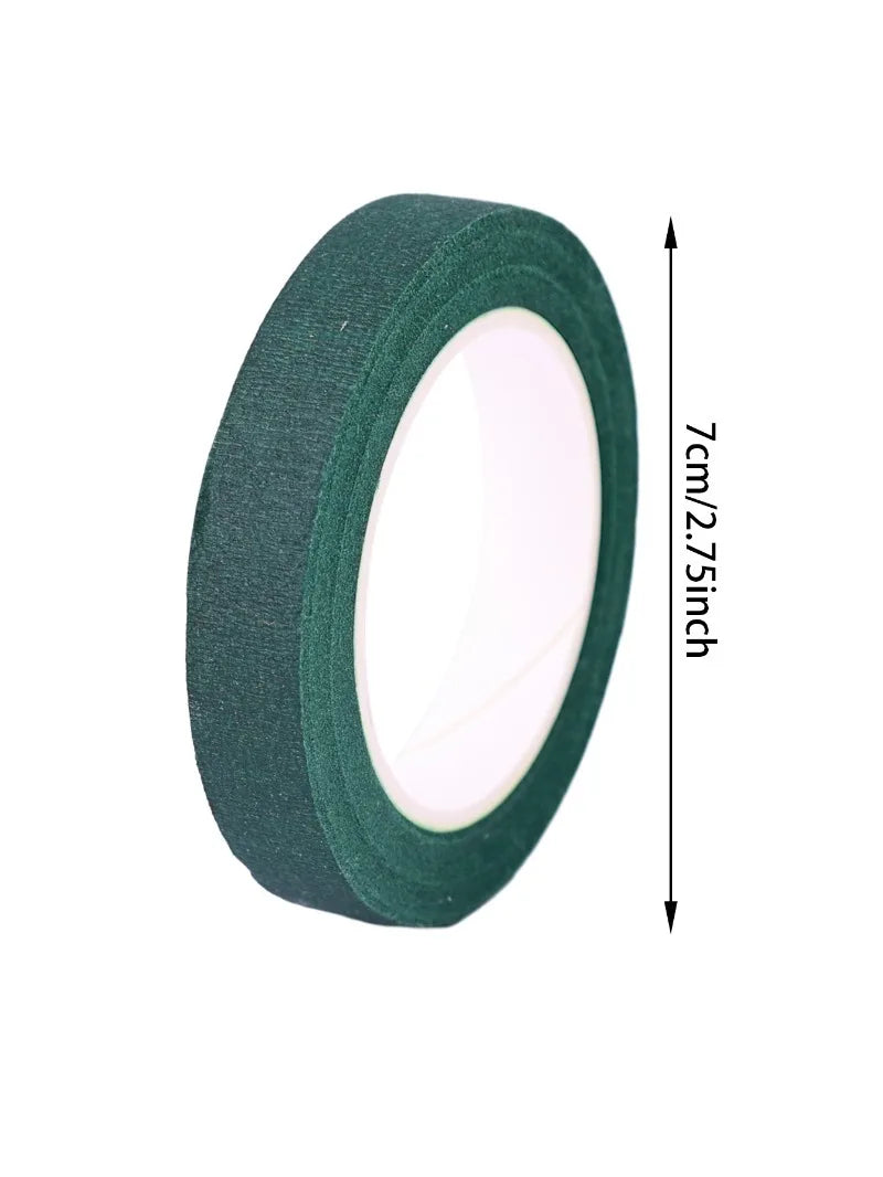 Self-Adhesive Green Floral Tape – DIY Flower Wrapping for Bouquets & Crafts