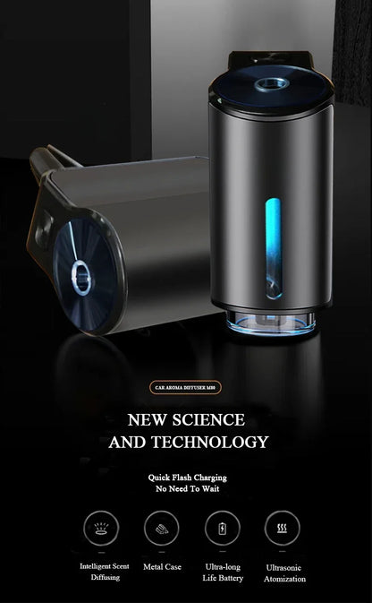 Penyegar &amp; Pelembap Udara Kereta – Penyebar Aroma Dwi-Fungsi dengan Minyak Pati