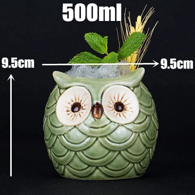 450ml Hawaii Tiki Ceramic Mug – Peralatan Minuman Bertemakan Tropika