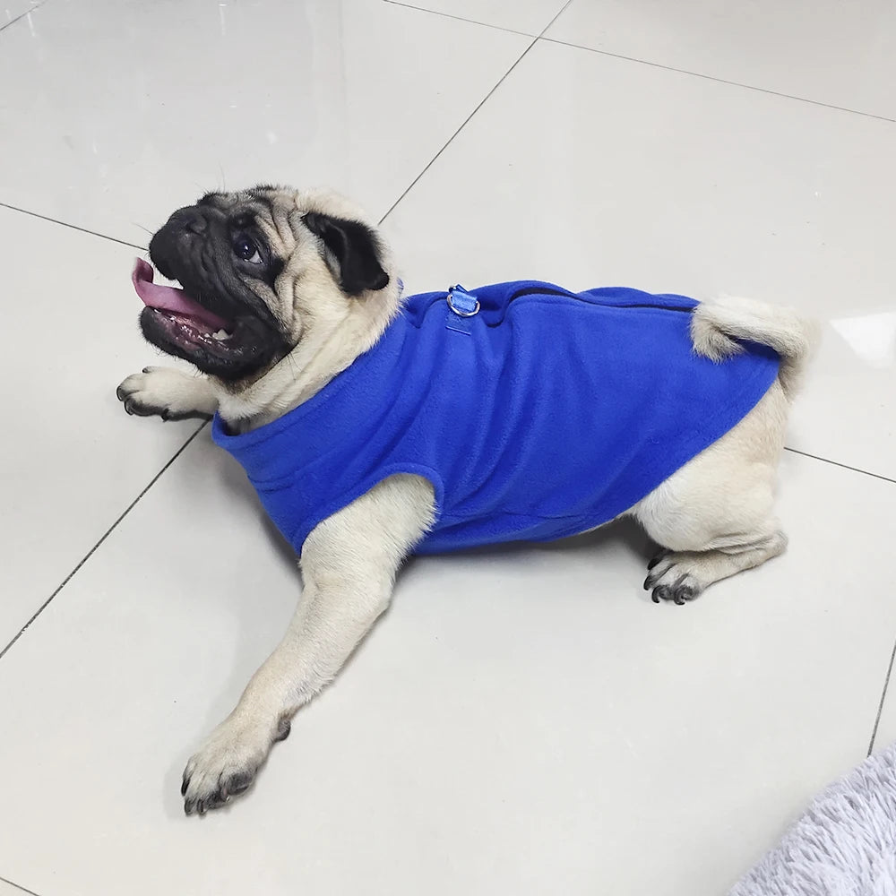 Winter Dog Clothes Soft Fleece Chihuahua Jacket French Bulldog Coat for Small Medium Dog Cat Warm Vest Puppy Pug Pet Apparel