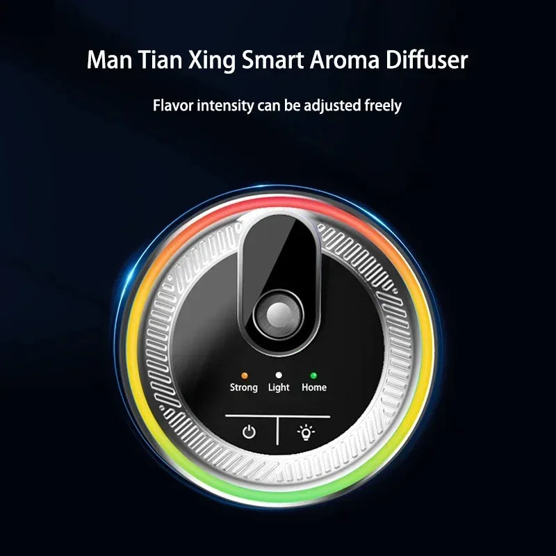 Car Air Freshener Smart Fragrance Diffuser 1000mAh Aroma Humidifier Starry Light Smell Distributor Interior Car Accessories