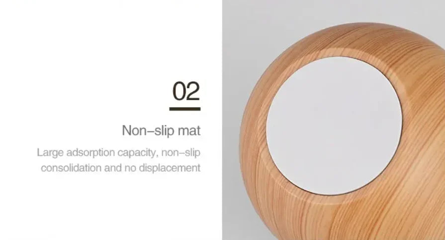 Xiaomi USB Ultrasonic Aroma Diffuser & Cool Mist Humidifier – Wood Grain Design for Home & Office