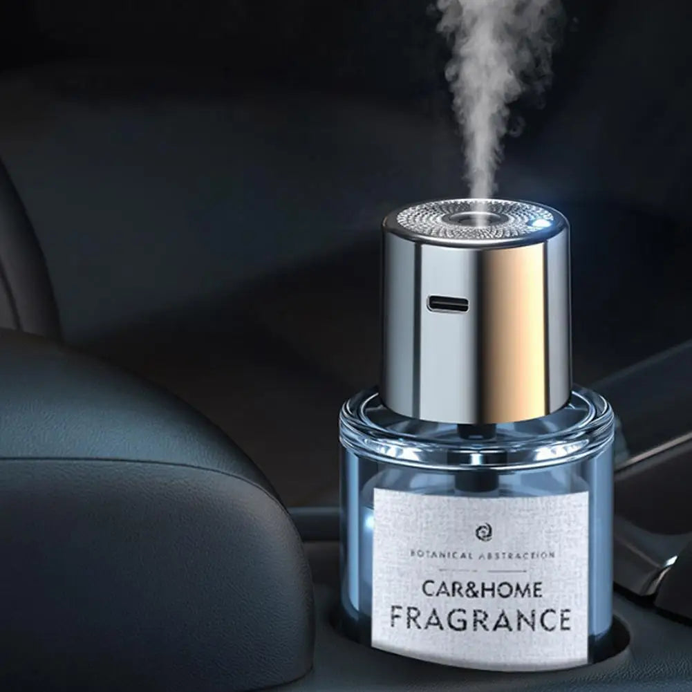Car Mounted Fragrance Spray Perfume Essential Oil Diffuser Humidifier Intelligent Fragrance Locomotive Large Capacity