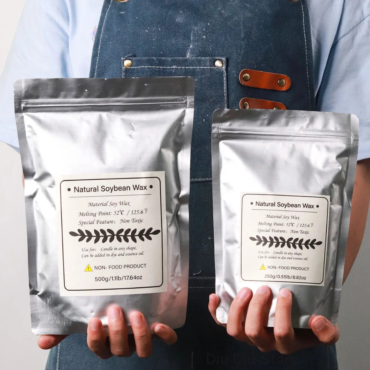 100% Natural Soy Wax Granules – Additive-Free, Smokeless Candle Making Wax (100g - 1KG)