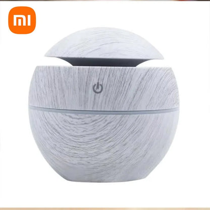 Xiaomi USB Ultrasonic Aroma Diffuser & Cool Mist Humidifier – Wood Grain Design for Home & Office