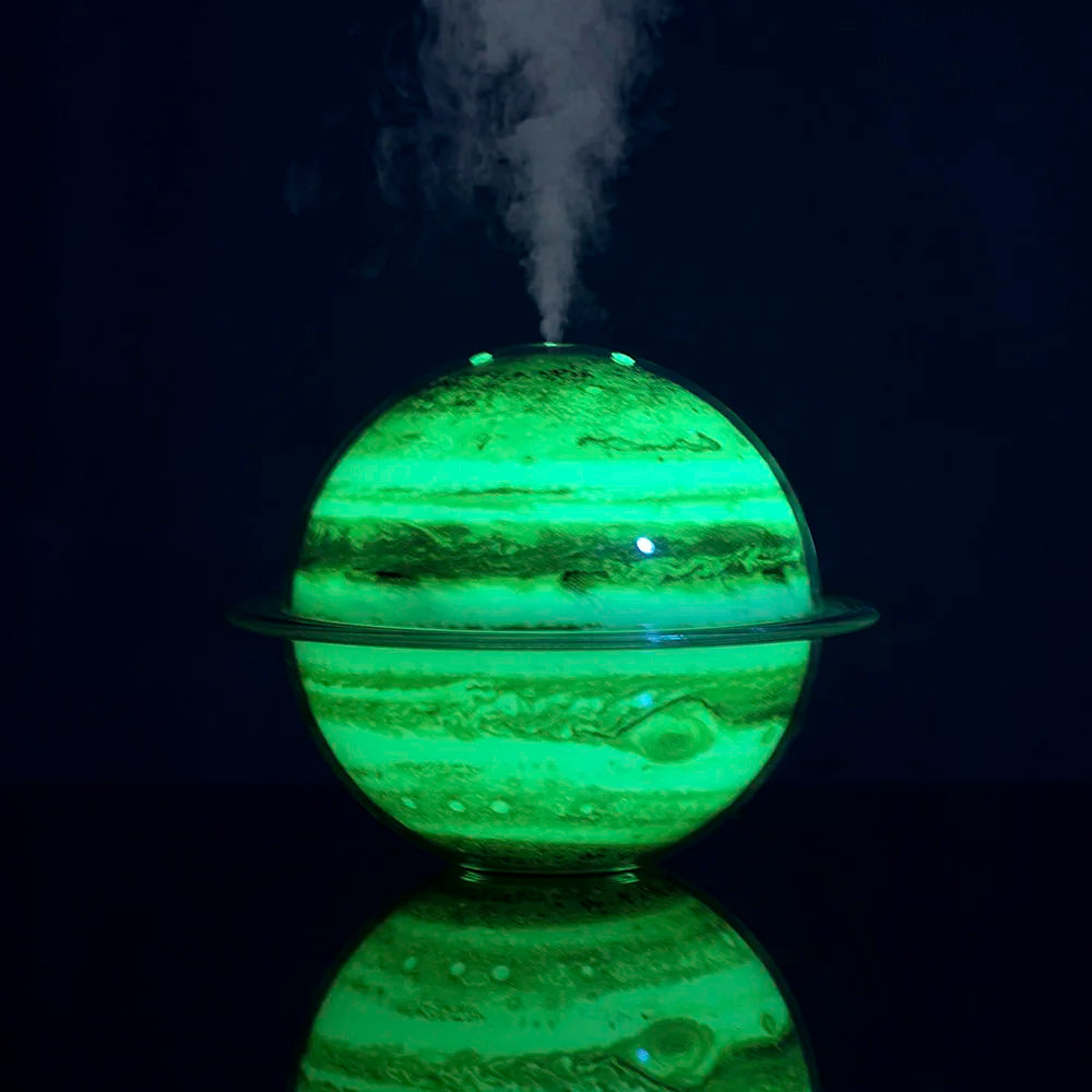 3-in1 Galaxy/Planet Humidifier 7 Colors Night Lamp Portable Aromatherapy Diffuser USB Kids Quiet Atmosphere Creative Gift Deco