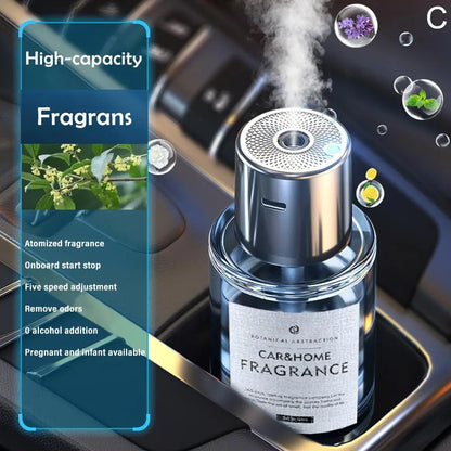 Car Mounted Fragrance Spray Perfume Essential Oil Diffuser Humidifier Intelligent Fragrance Locomotive Large Capacity