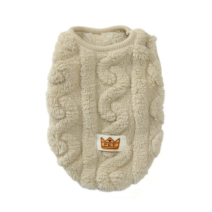 Soft Fleece Dog Clothes For Small Dogs Cats Sweater Autumn Winter Warm Puppy Vest Apparel French Bulldog Yorkshire Pet Costume