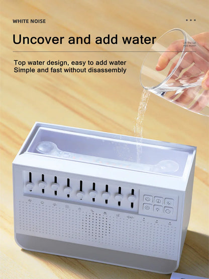 Penyebar &amp; Pelembap Udara Api 3-dalam-1 | Ultrasonik Aromaterapi | 8 White Noise &amp; Pemain Muzik Bluetooth