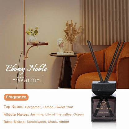 NAMSTE 100ML Reed Diffuser Set Siri Wangian Hotel Aromaterapi Tanpa Api Dalaman Wangian Tahan Lama Deodoran Bilik Mandi