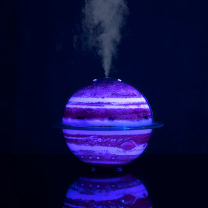 3-in1 Galaxy/Planet Humidifier 7 Colors Night Lamp Portable Aromatherapy Diffuser USB Kids Quiet Atmosphere Creative Gift Deco